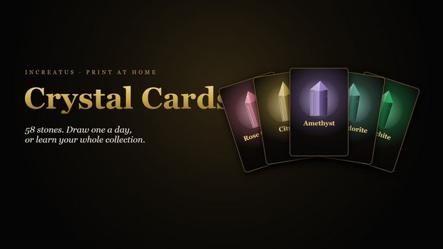 Crystal Cards (printable) cover