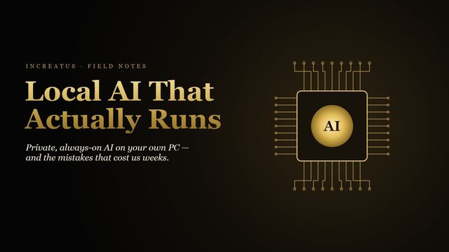 Local AI That Actually Runs cover