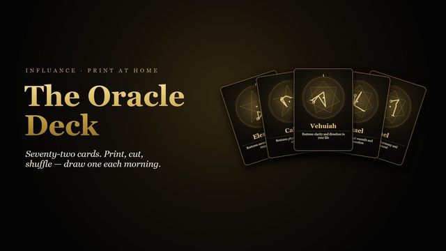 The Oracle Deck (printable) cover